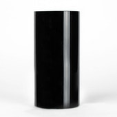 Black Cylinder Vase 8"