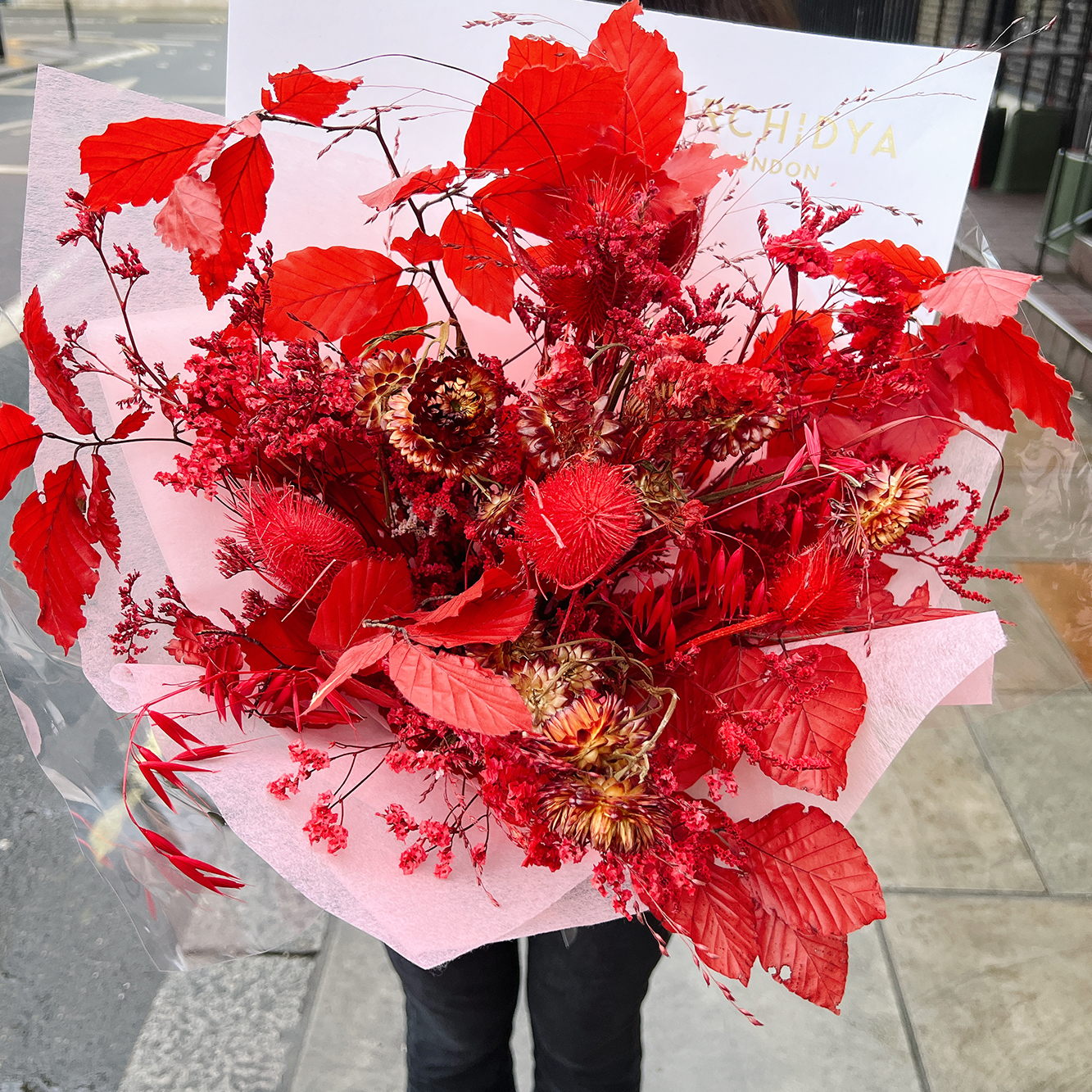 Big Red Dried Bouquet