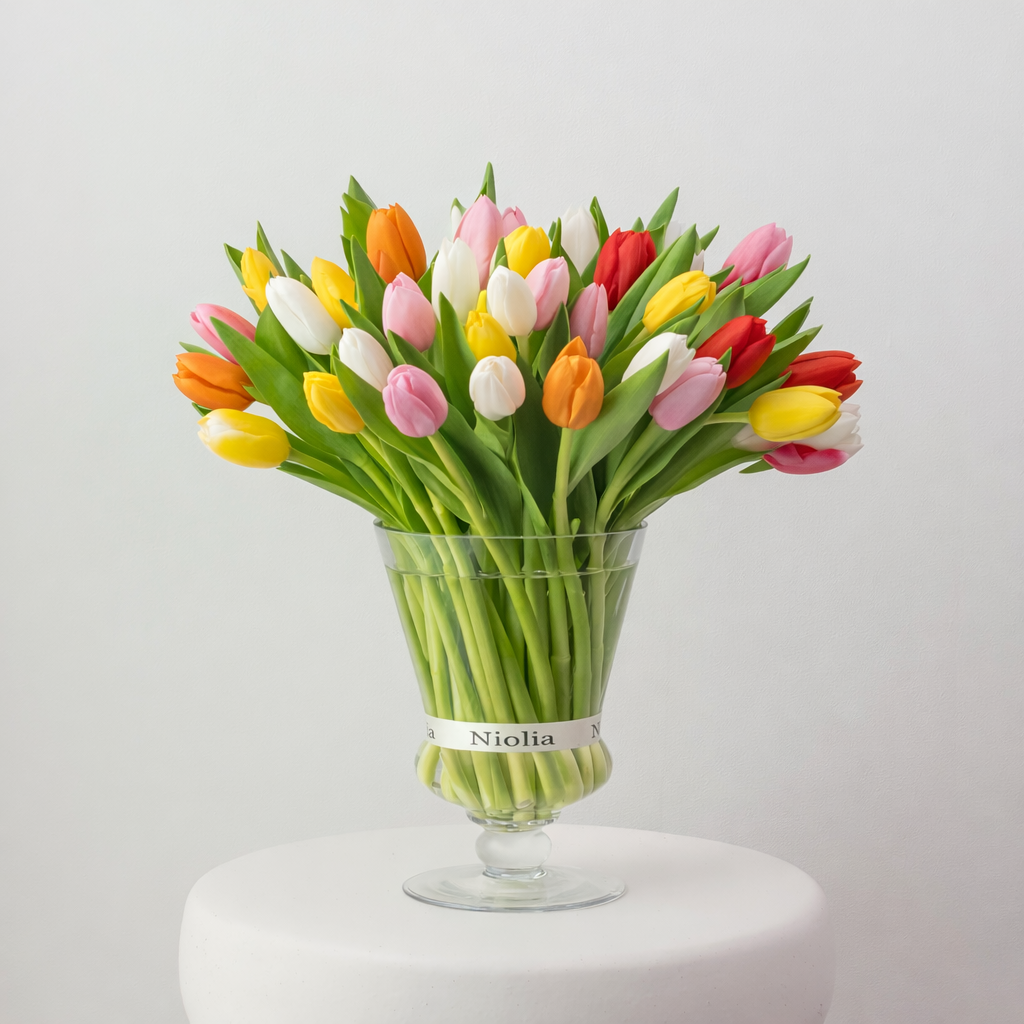 Vibrant Maison Tulips