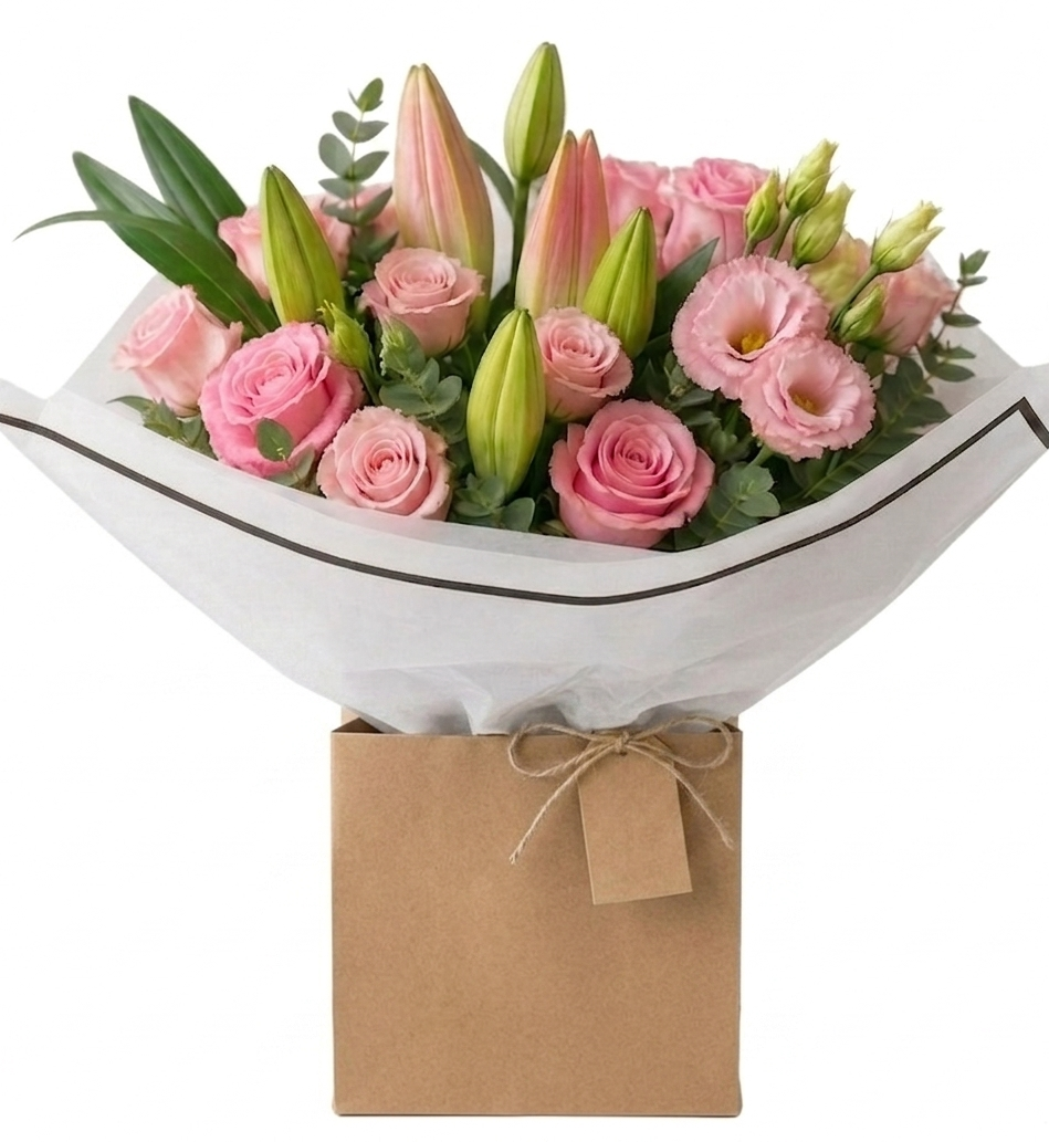 Pink Elegance by Olympia Flowers — flowers available for delivery from Floom