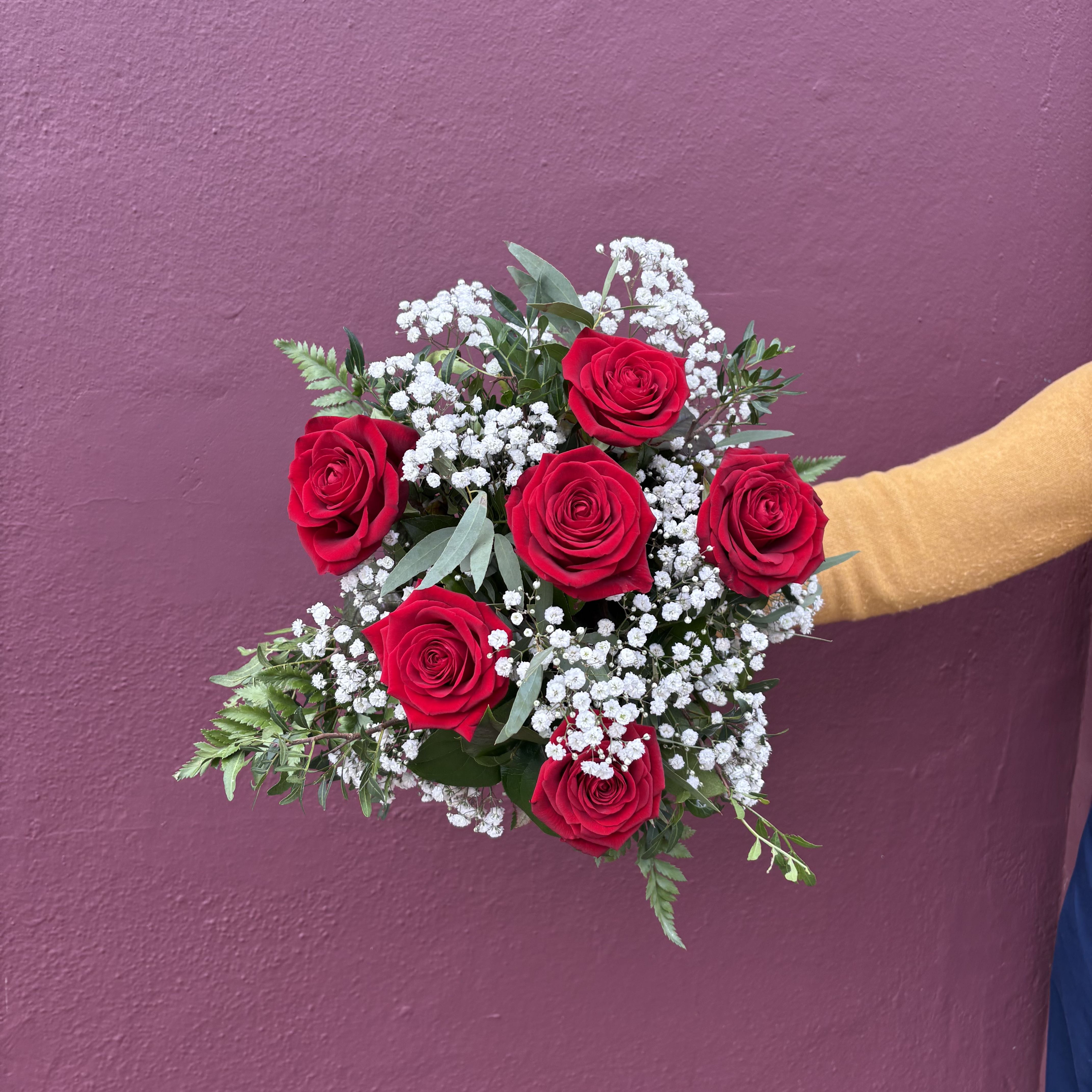 Half Dozen Red Roses