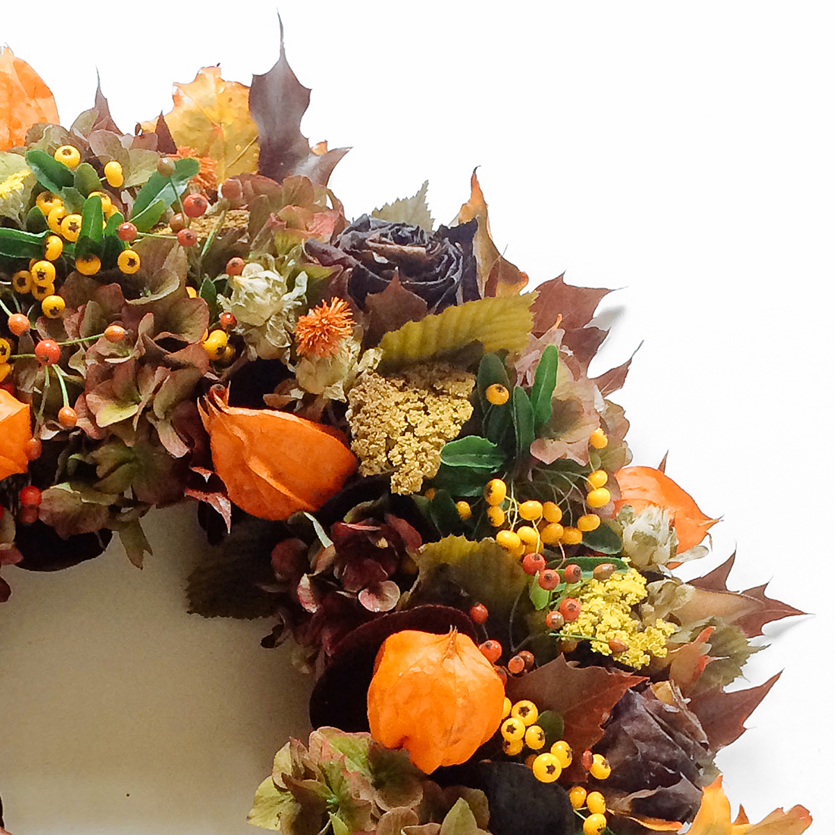 Autumn Wreath Bright original by Rose & Mary — flowers available for delivery from Floom