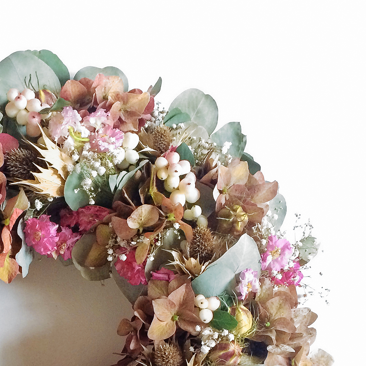 Autumn Wreath Pastel original by Rose & Mary — flowers available for delivery from Floom