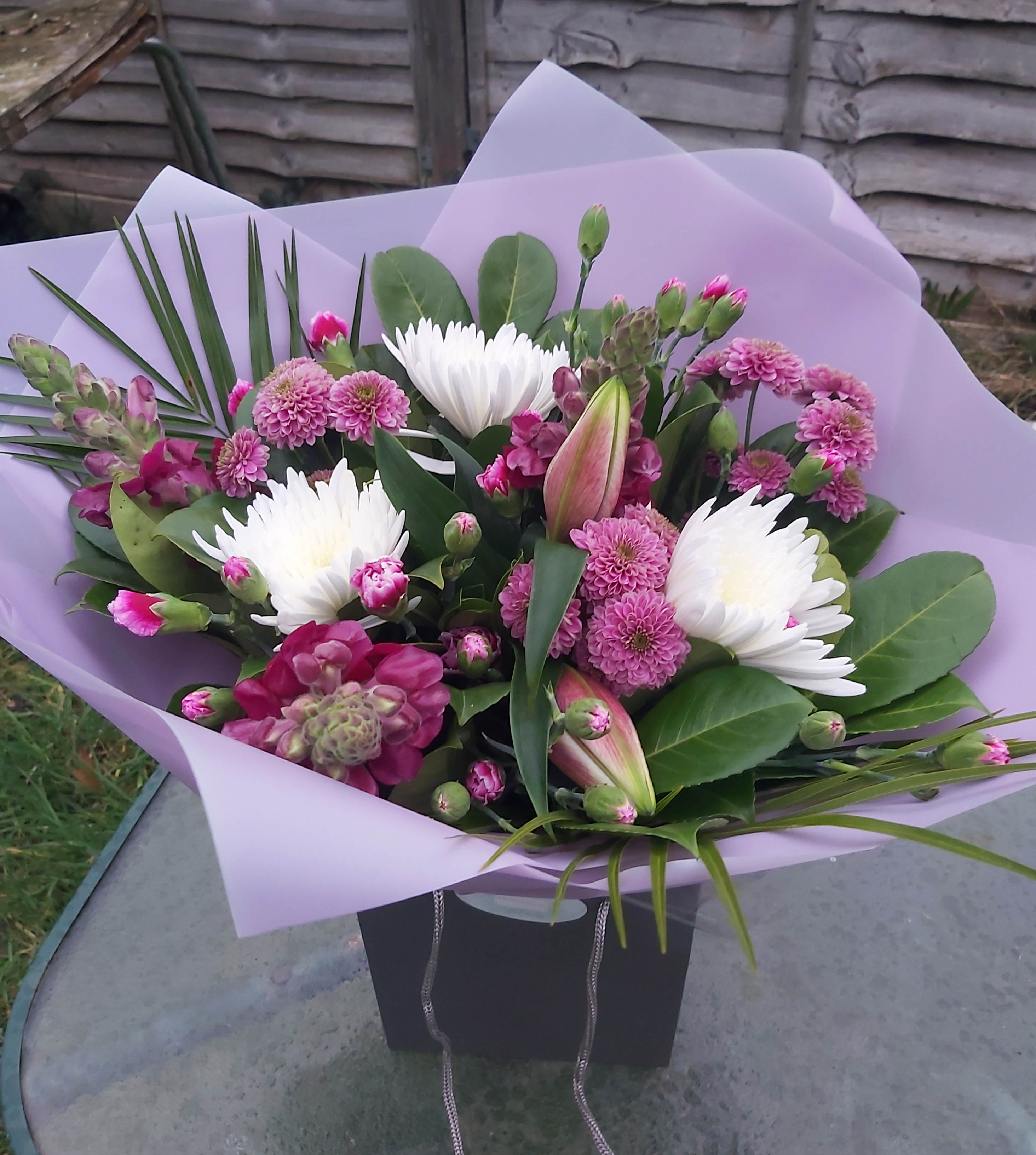 Purple and white bqt