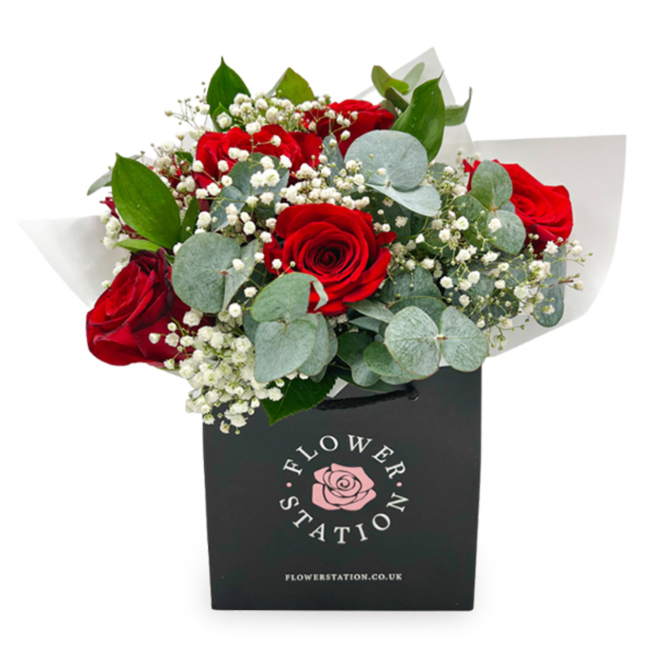 Red Rose & Gypsophila