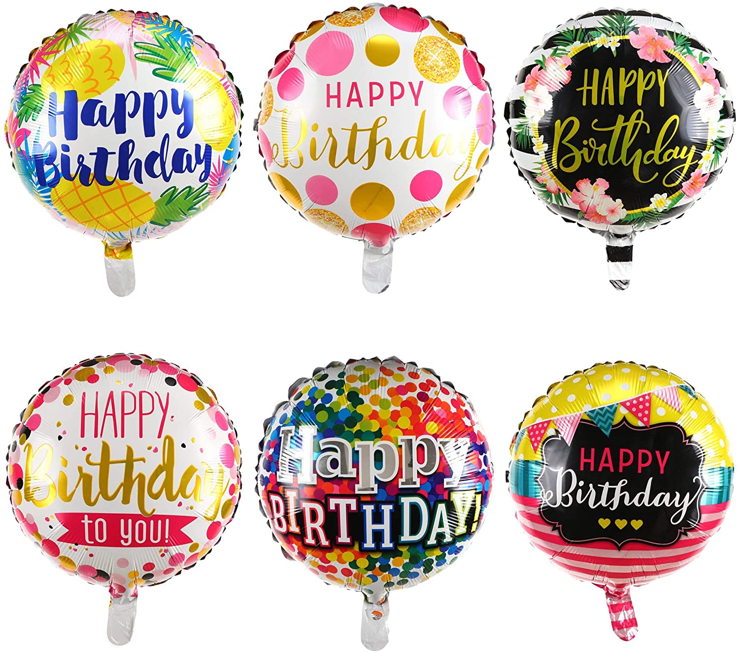 3 birthday balloons
