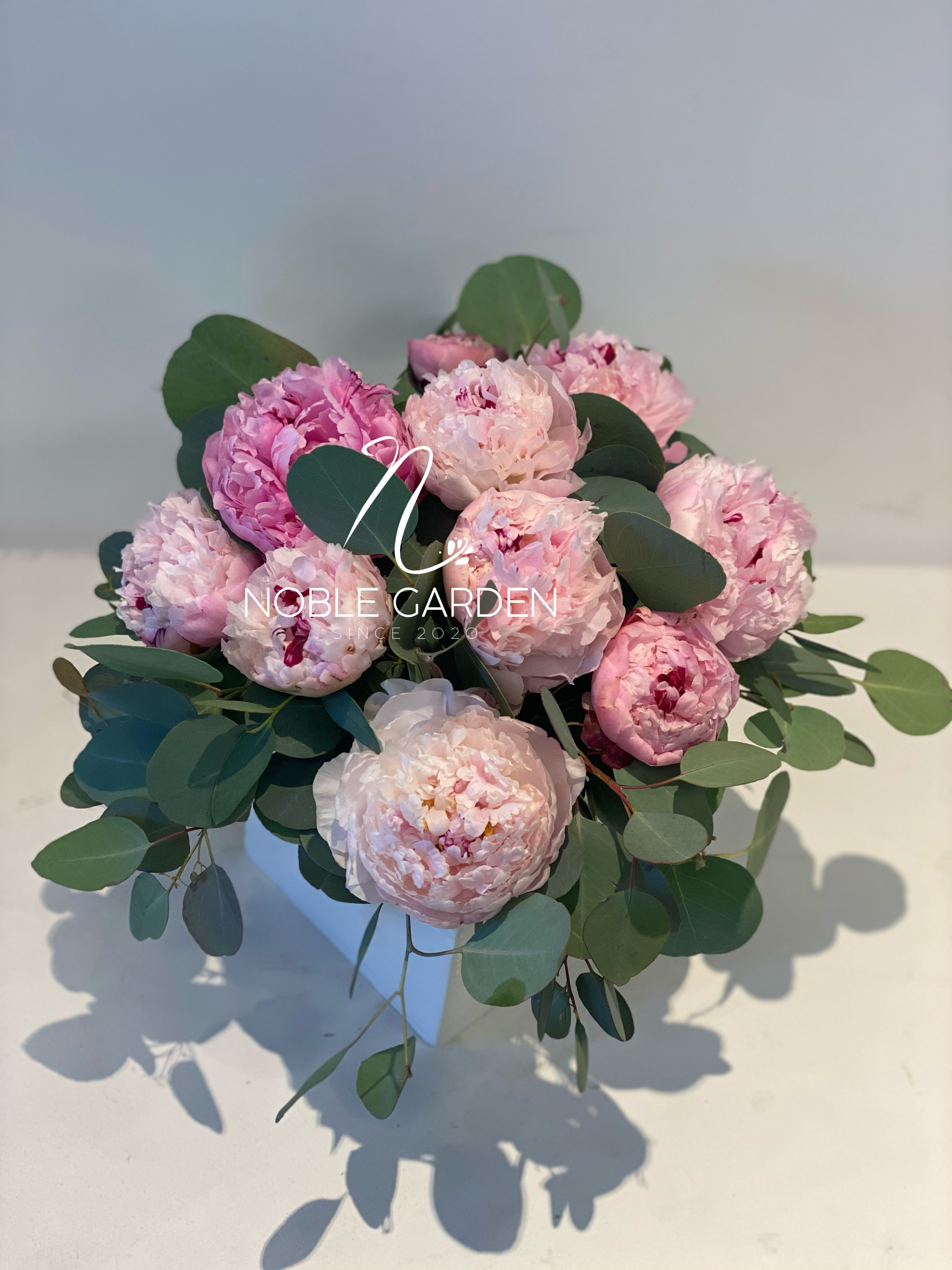 Peonies vase
