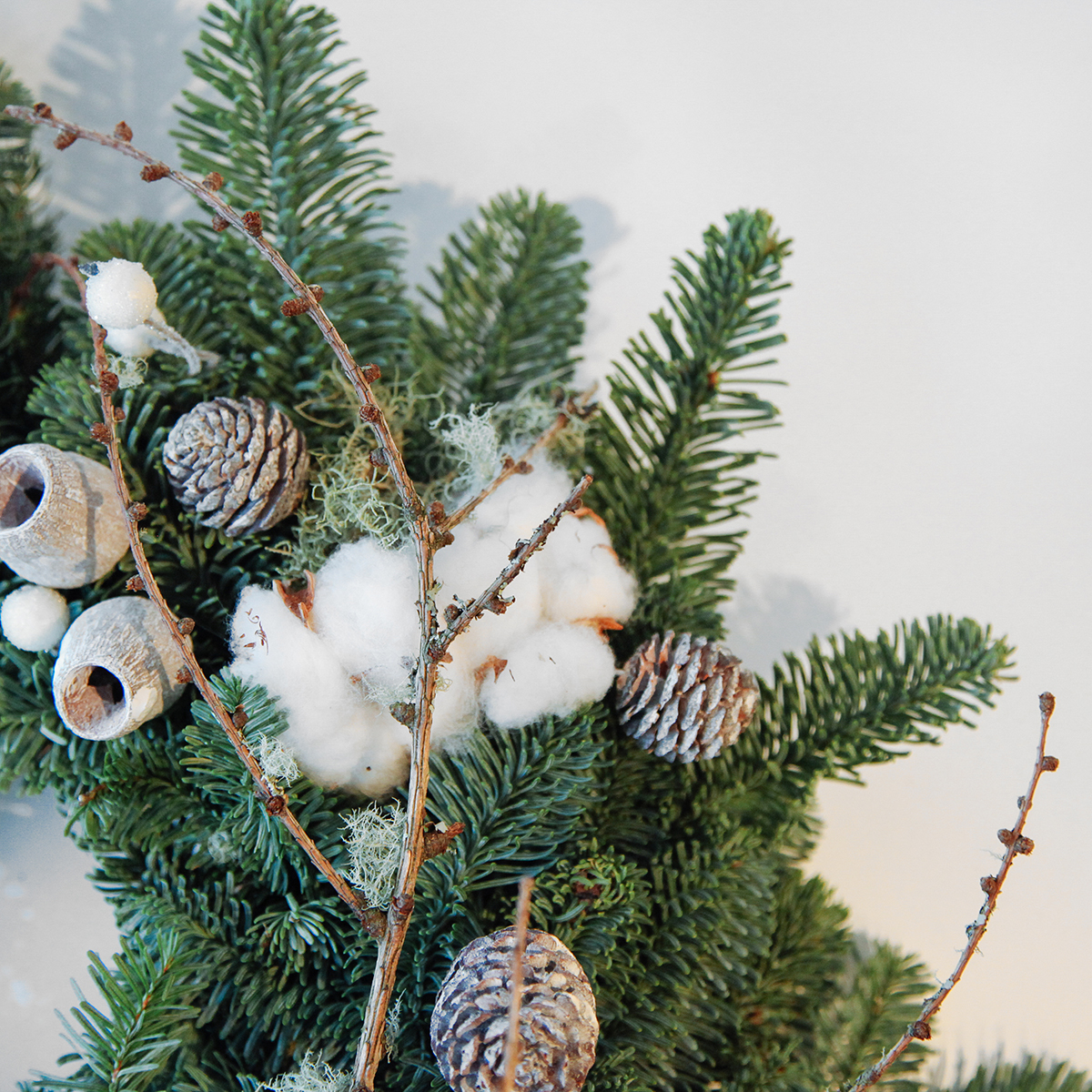 Cotton Lichen Wreath original