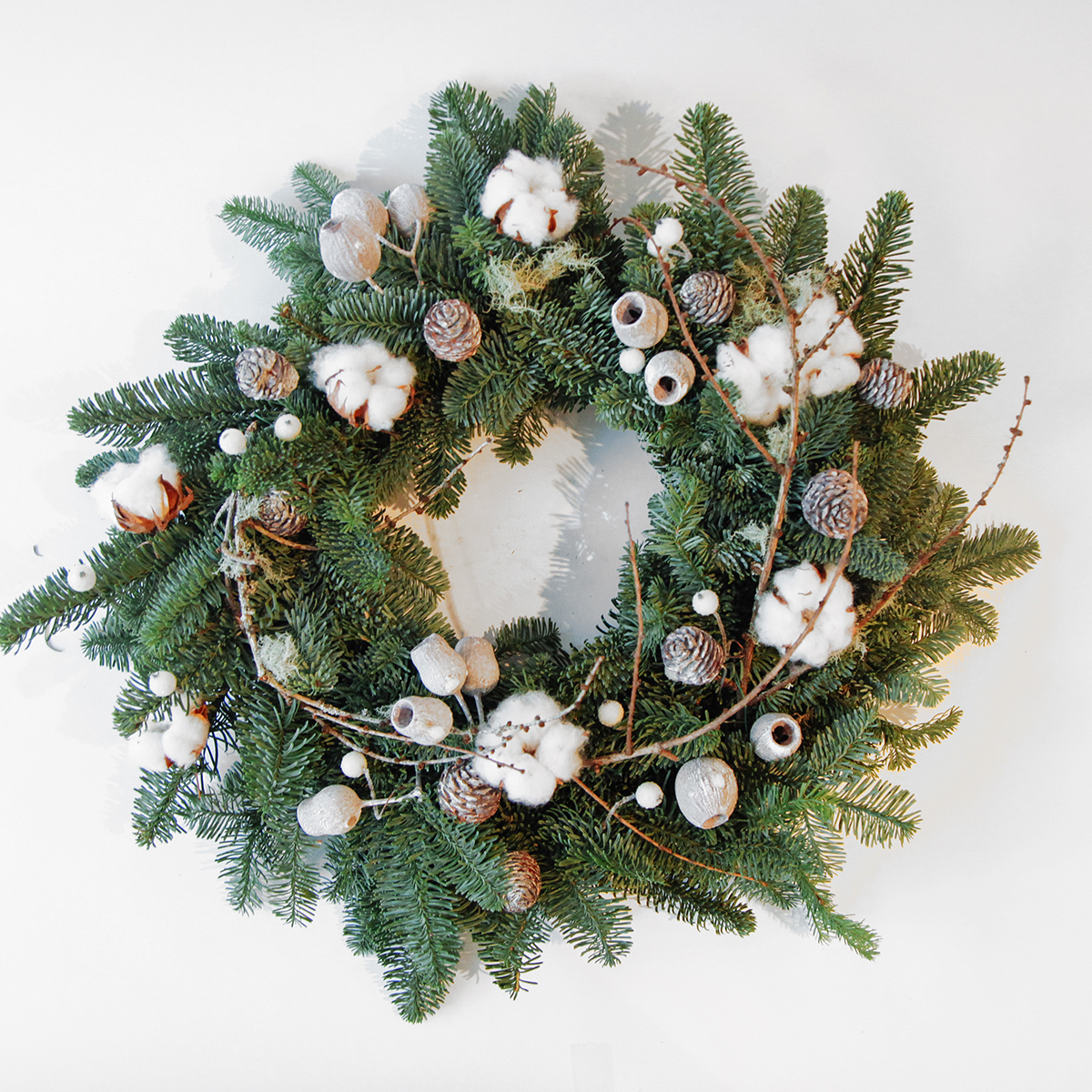 Cotton Lichen Wreath original