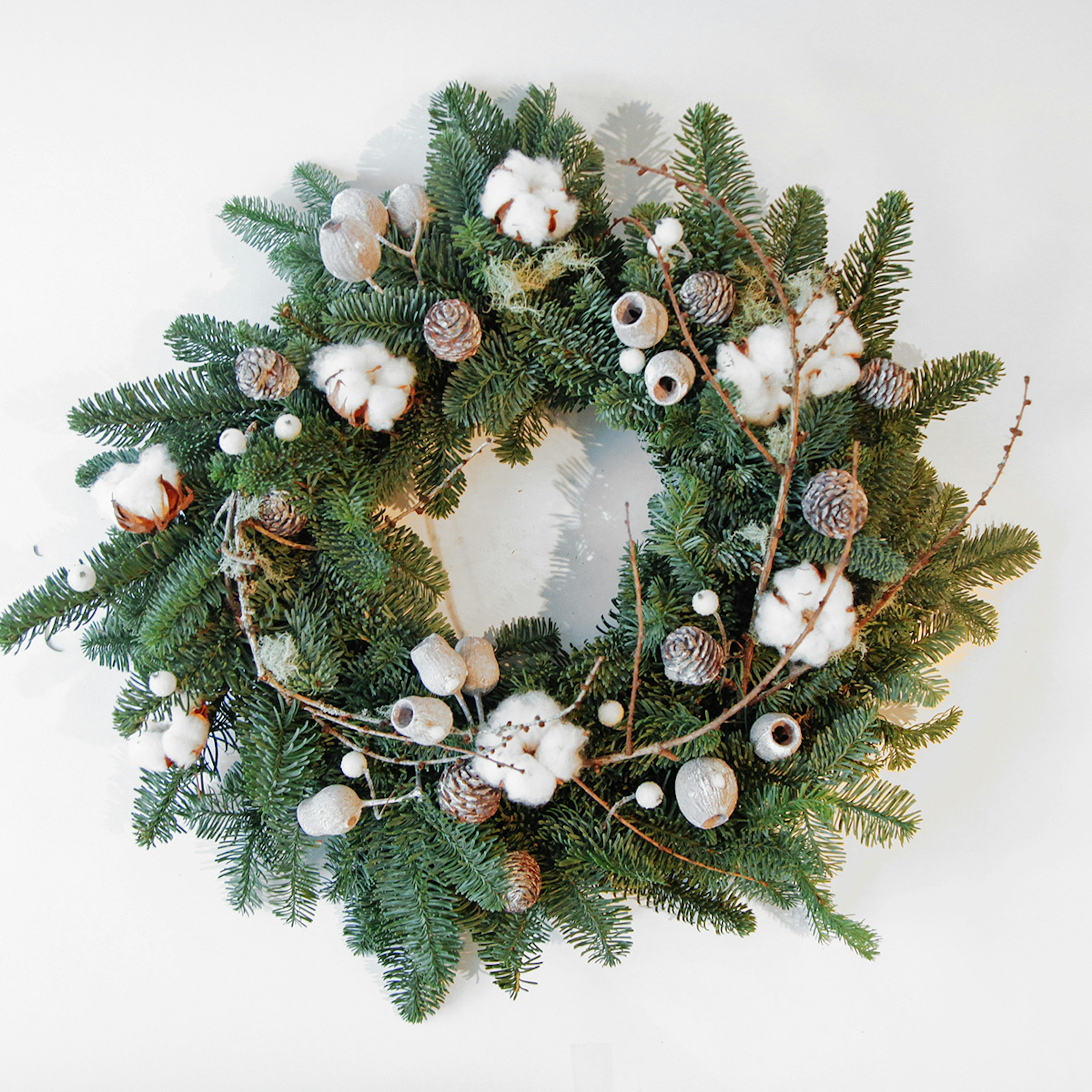 Cotton Lichen Wreath original