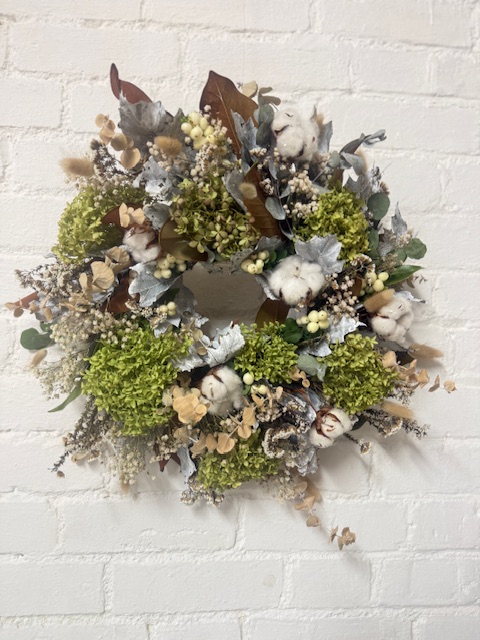 autumn wreath white