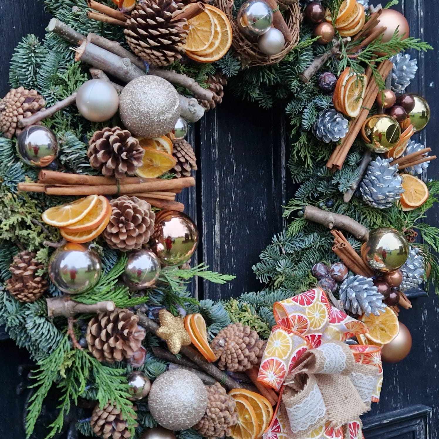 Cinnamon Door Wreath