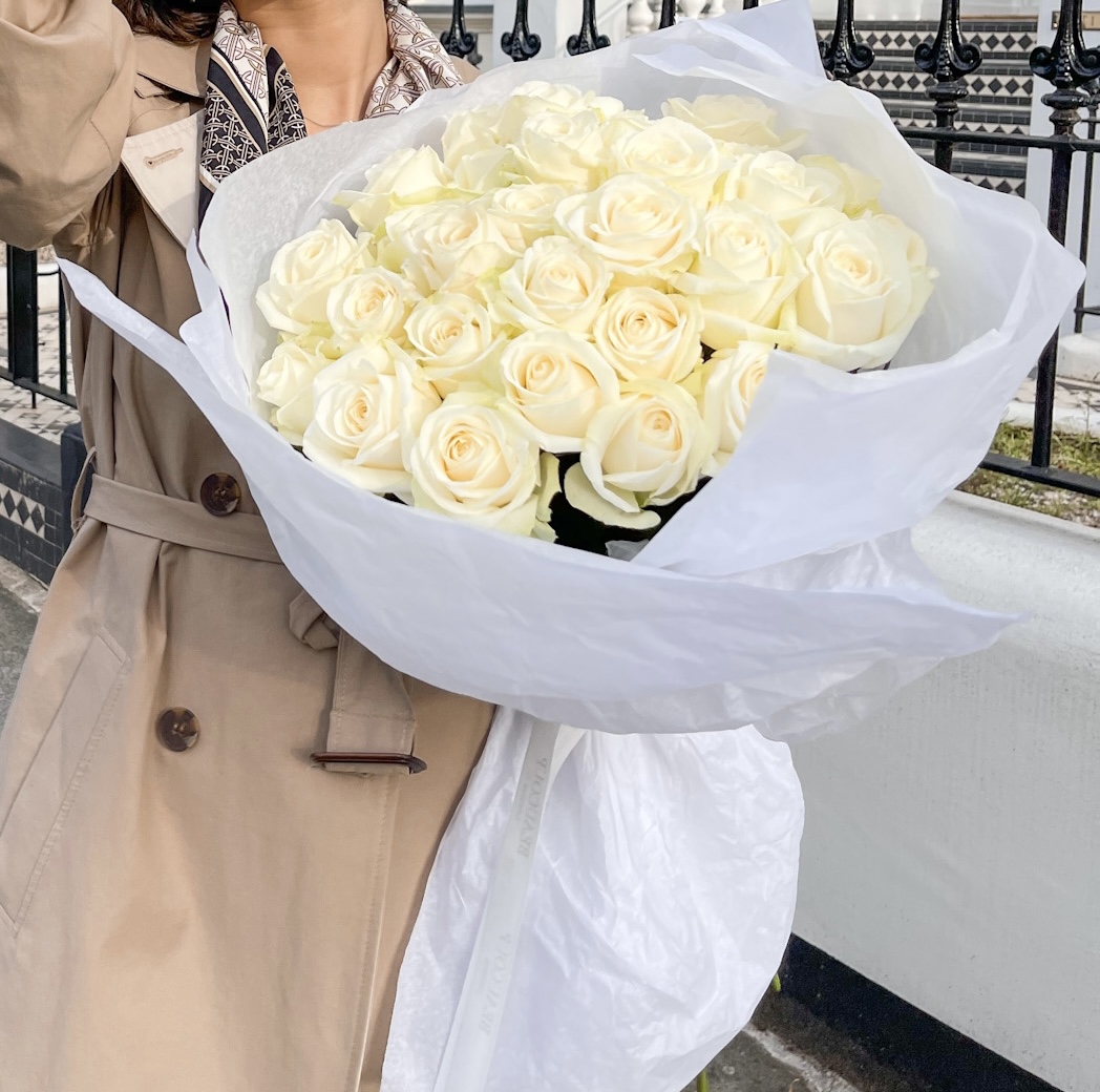 Classic White Roses