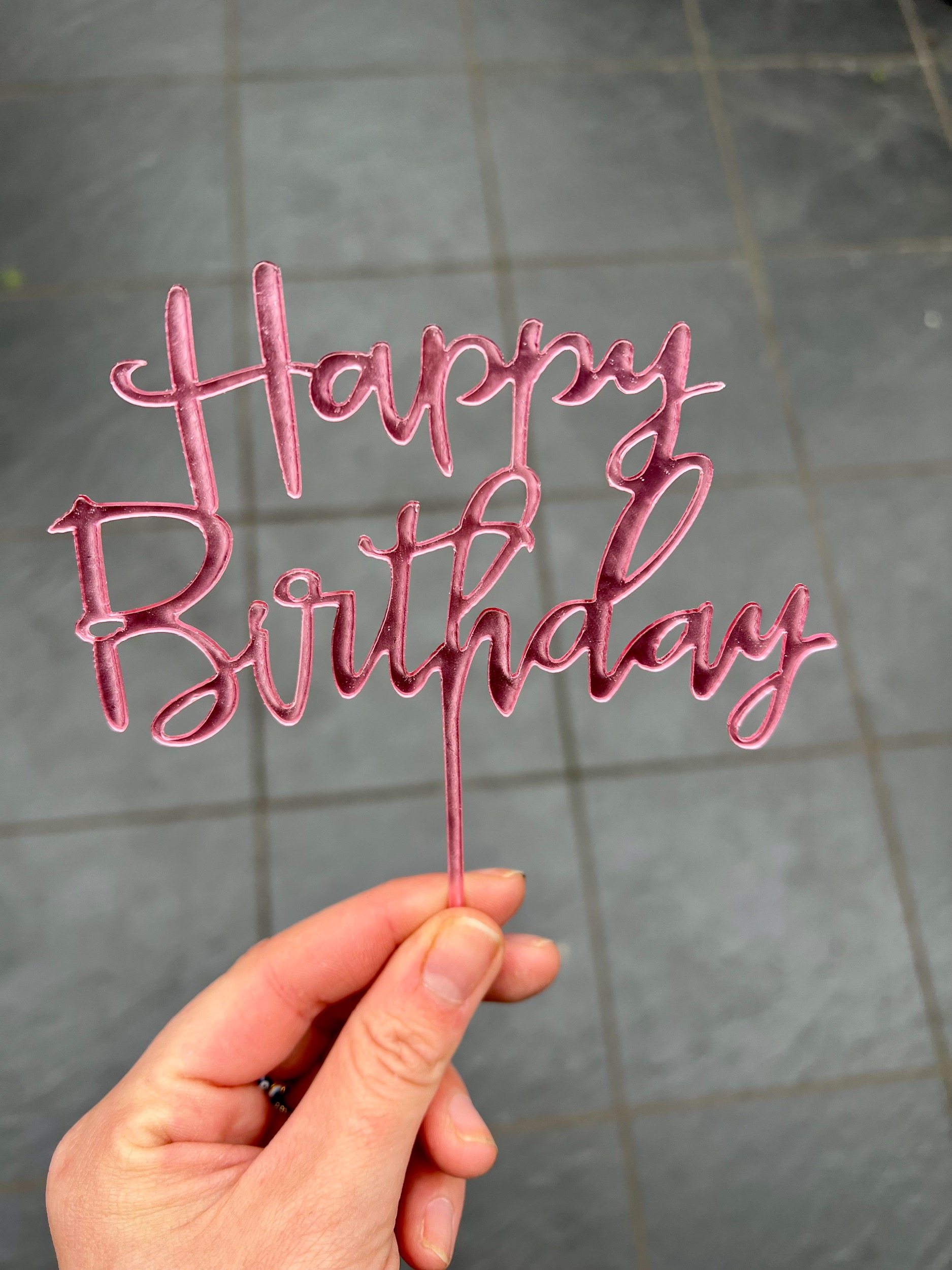 Pink Birthday Sign 