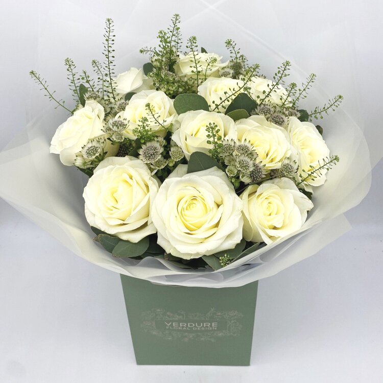 Dozen White Roses original