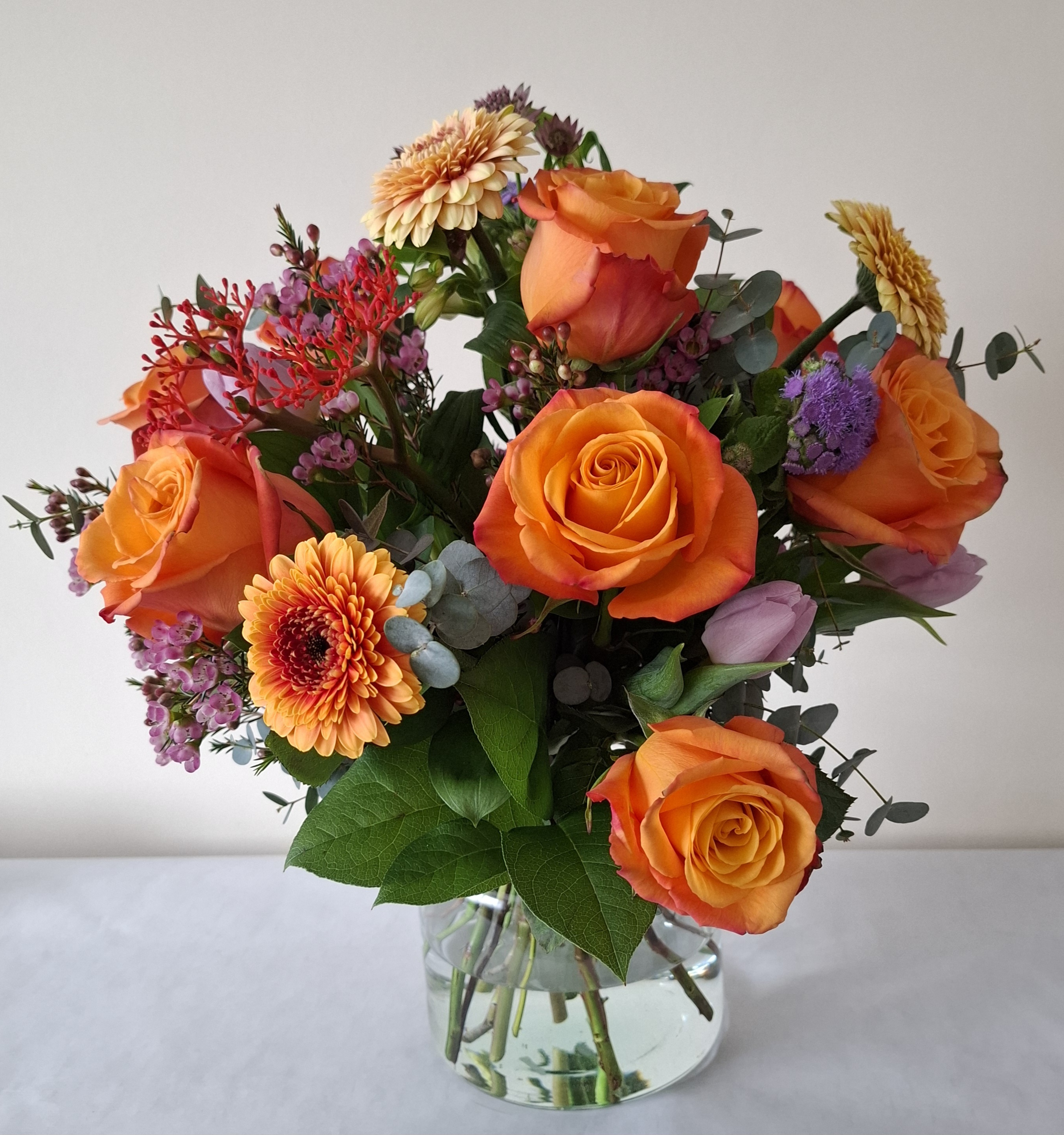 Flowers in orange