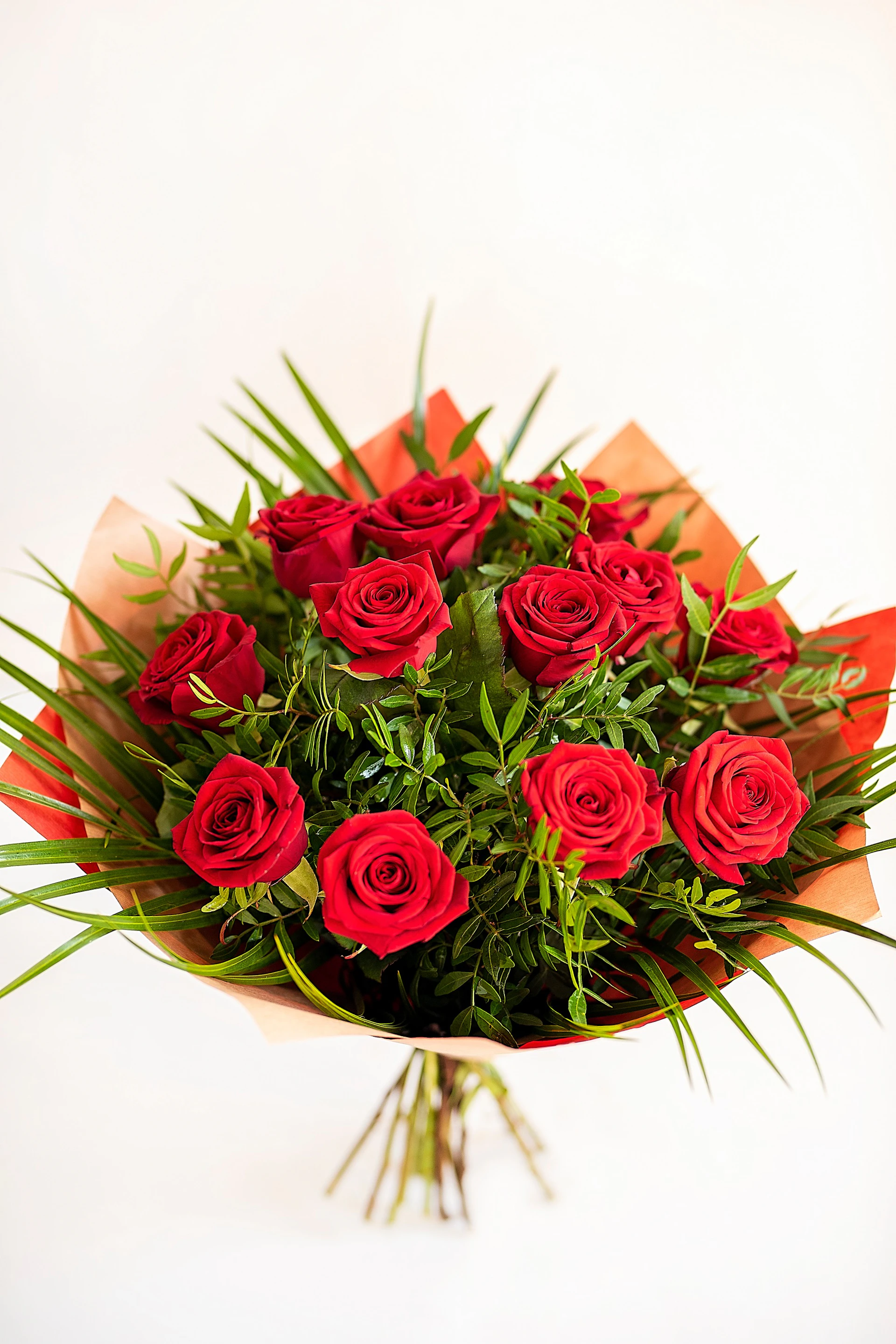 Flowrers Roses Red 12 Gorgeous Red Roses - Morning Flowers | Flowers | Floom