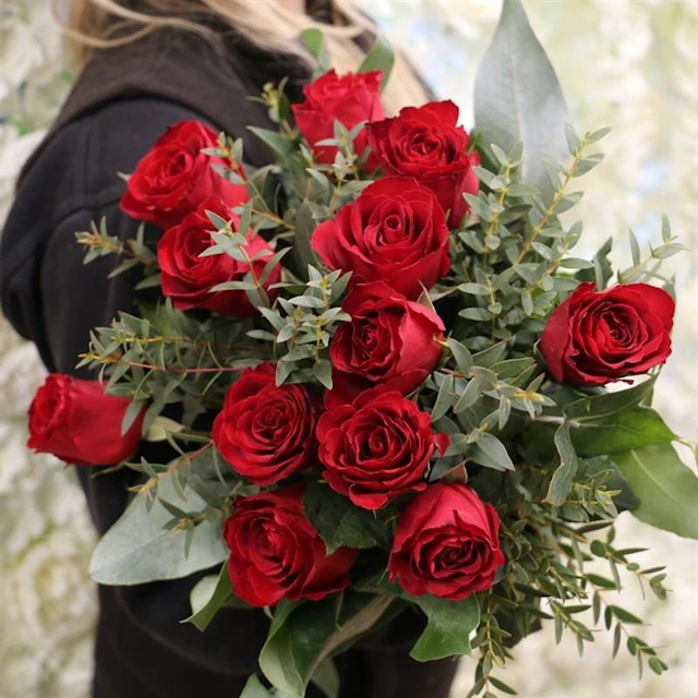 12 Red roses - Longacres Garden Centre | Flowers | Floom