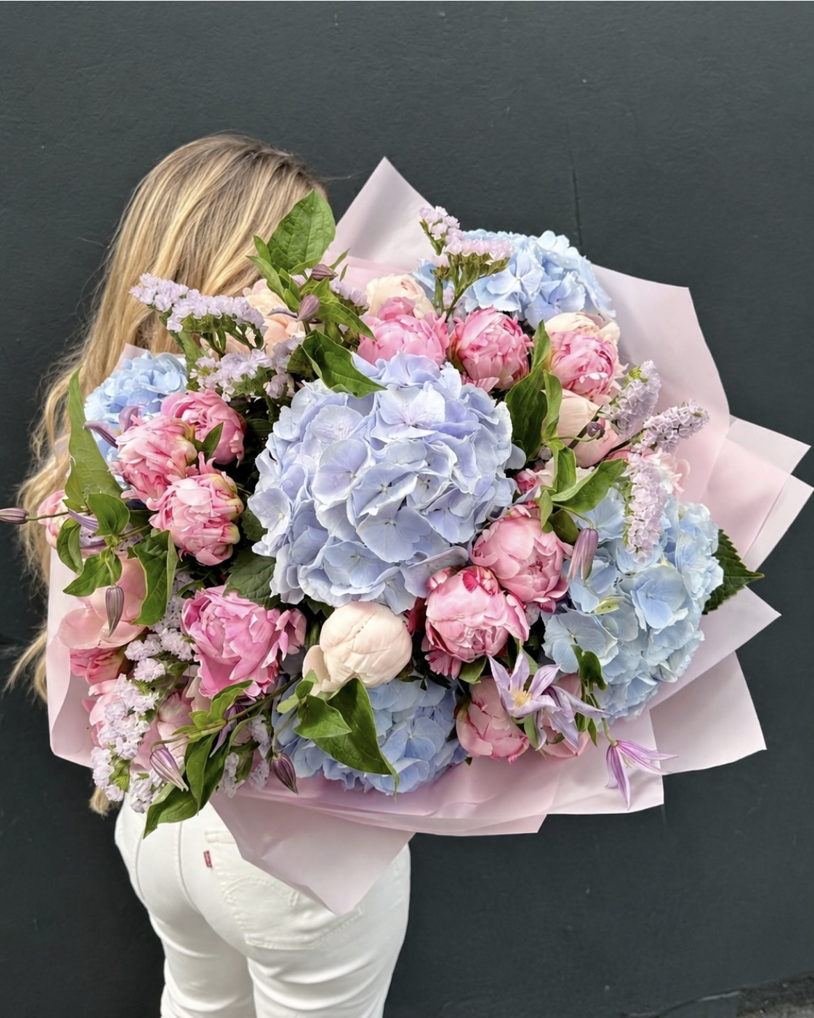 Hydrangea & Peony by Bloomond — flowers available for delivery from Floom