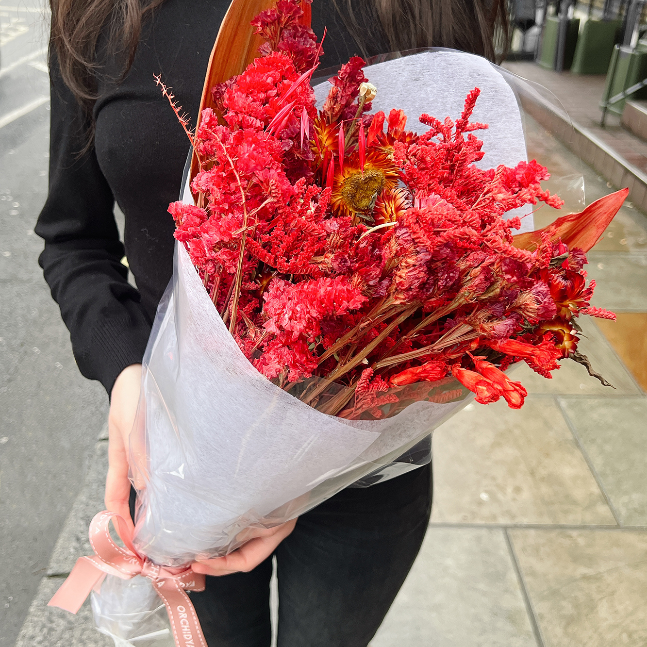Red Dried Bouquet