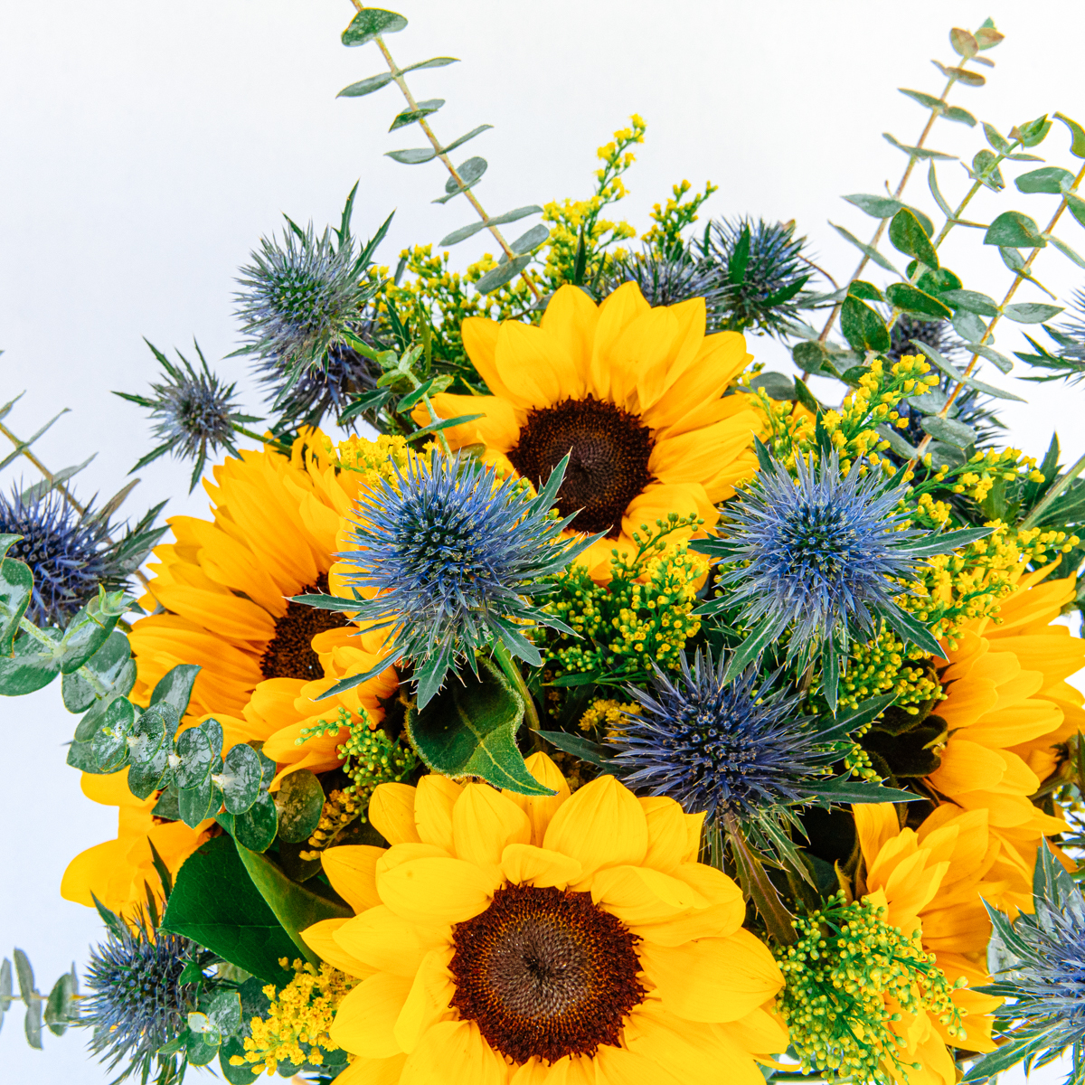 Happy Smiles Sunflower and Thistle Jar