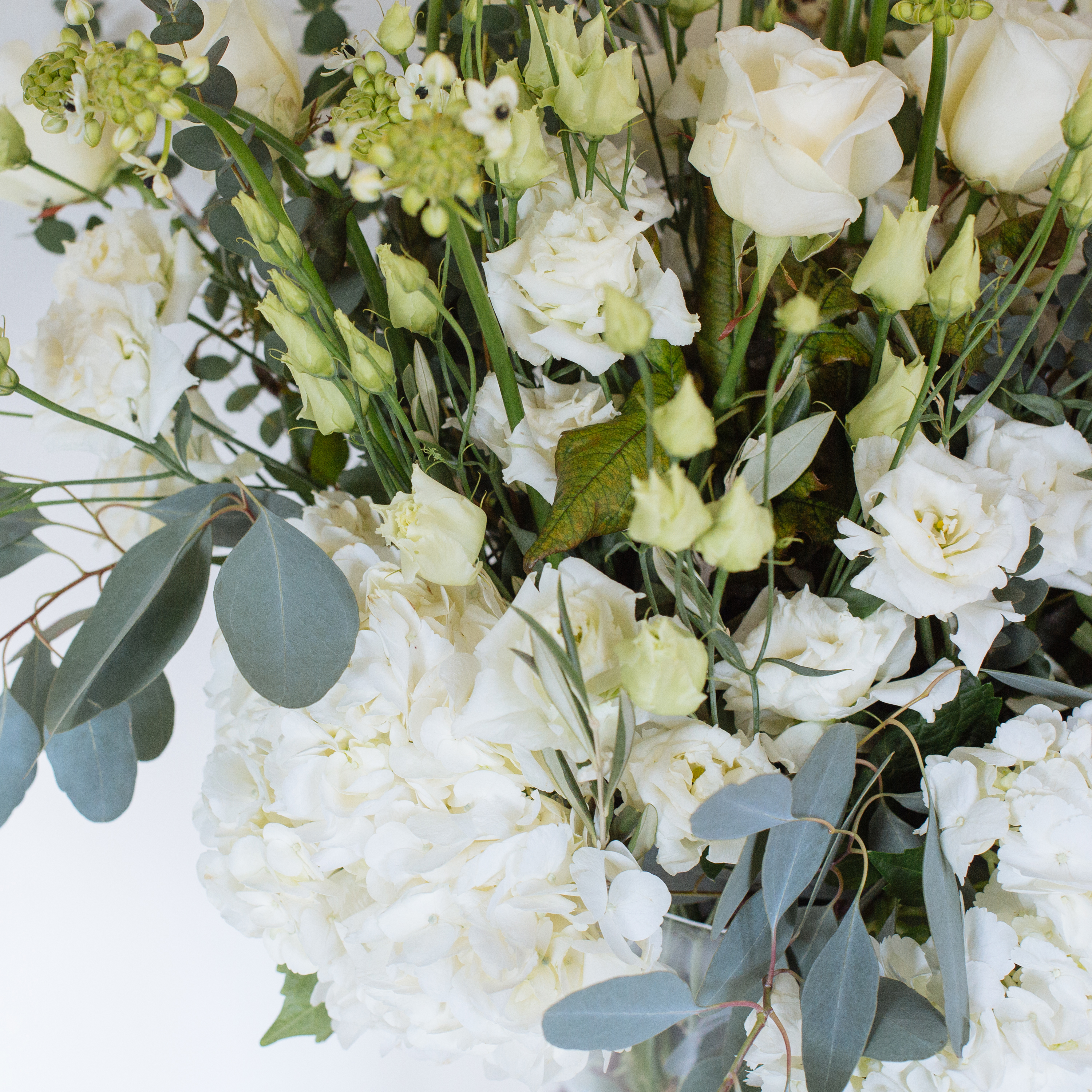 Large White  Vase original