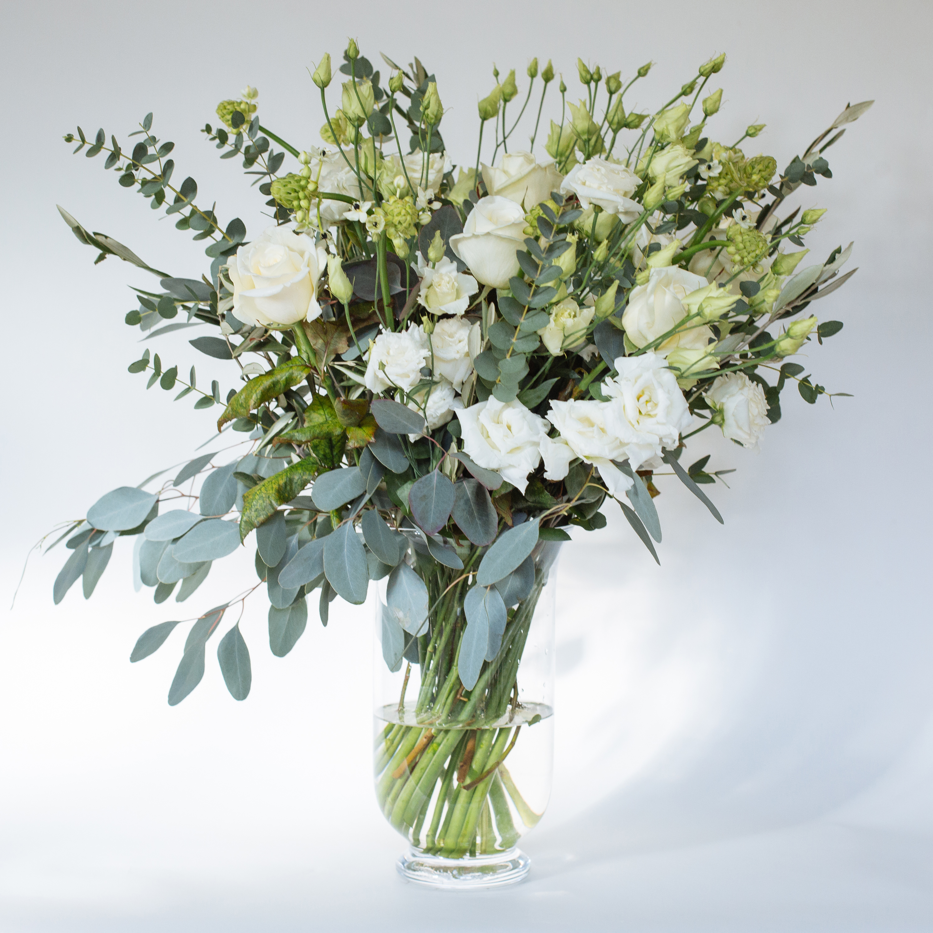 Medium White  Vase