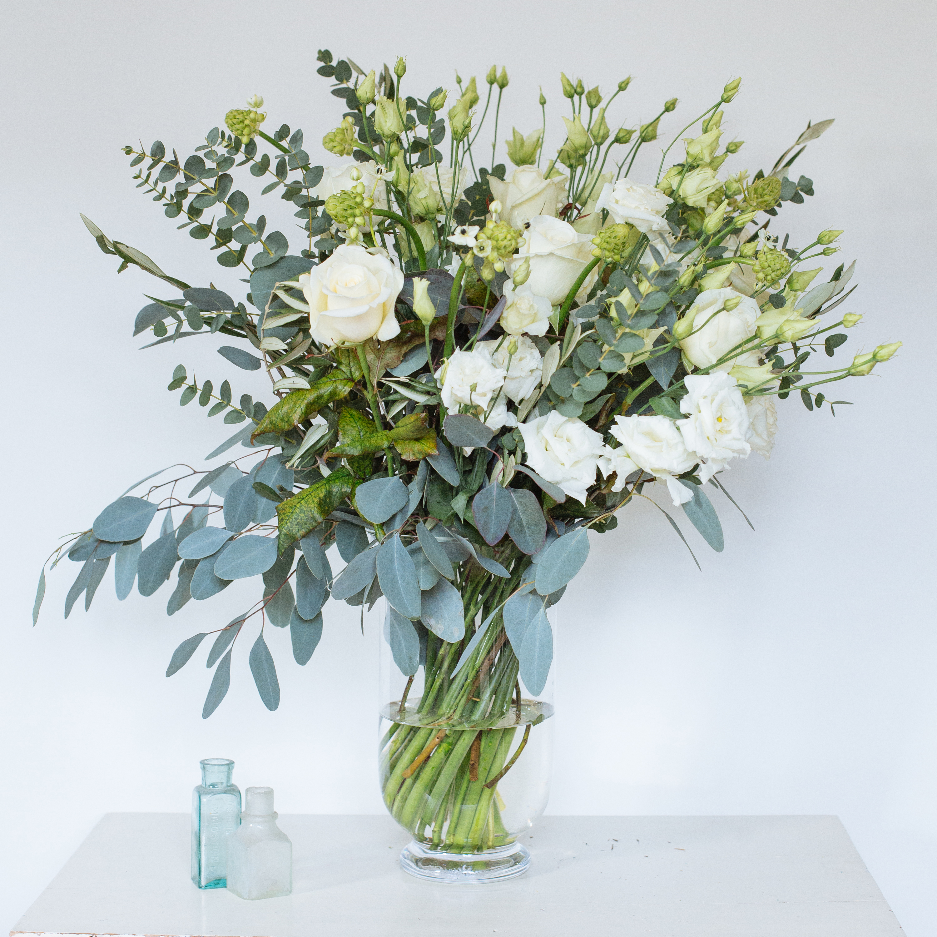 Medium White  Vase